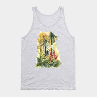 summer window - watercolor painting Tank Top